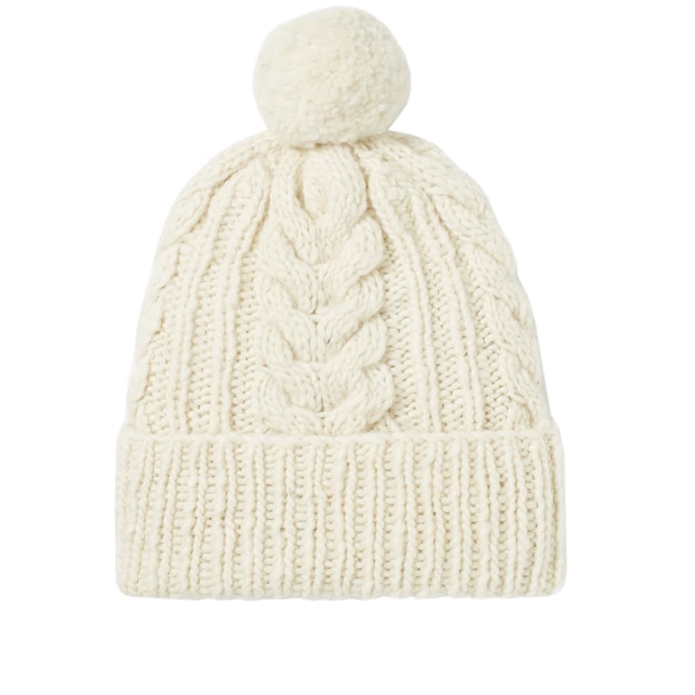 Chamula Double Cuff Fisherman Beanie Ivory Chamula