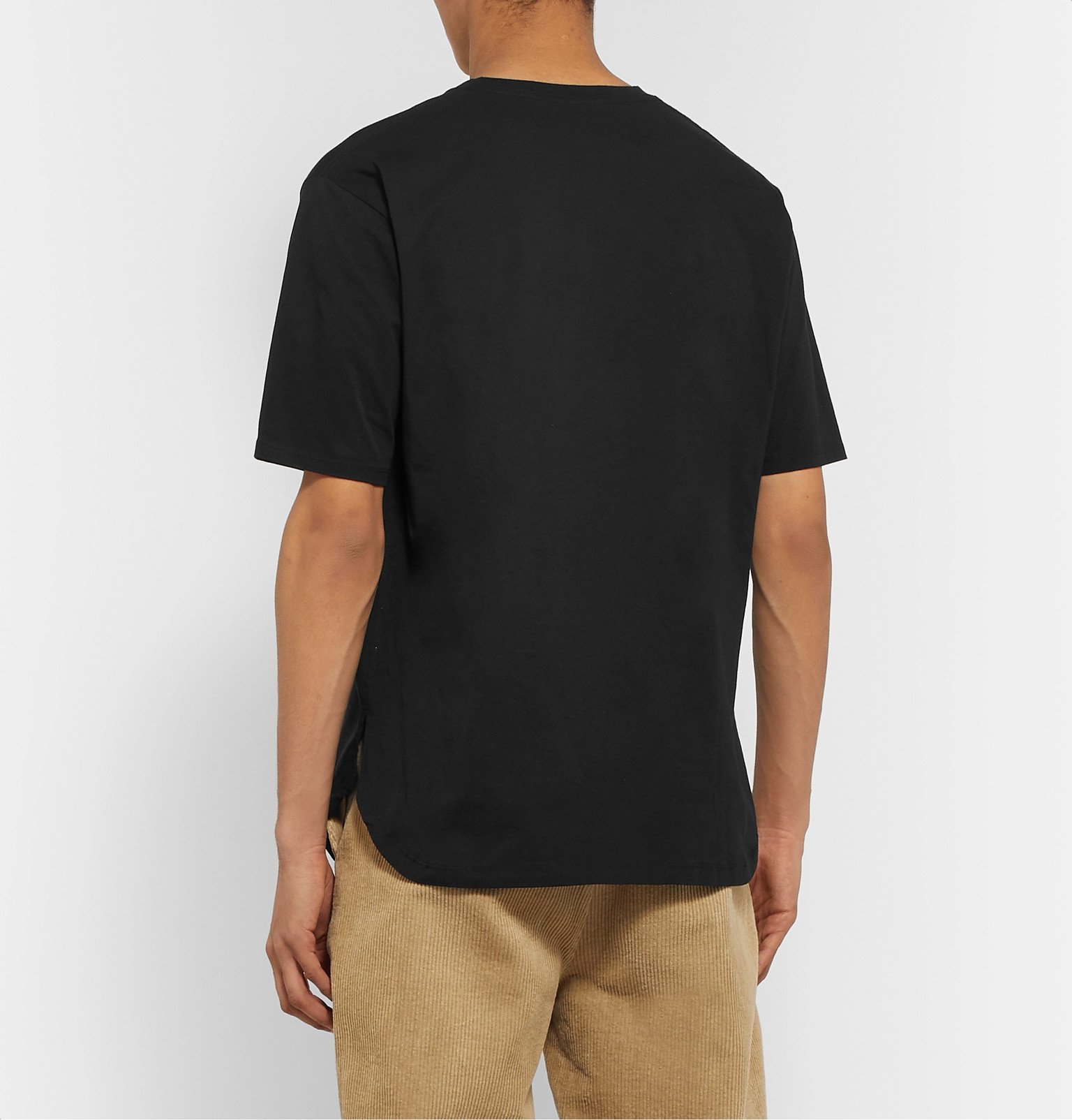 nonnative - Logo-Embroidered Cotton-Jersey T-Shirt - Black Nonnative