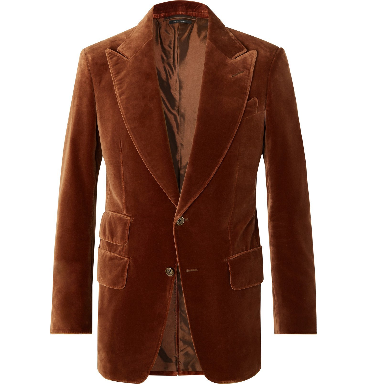 rust velvet suit