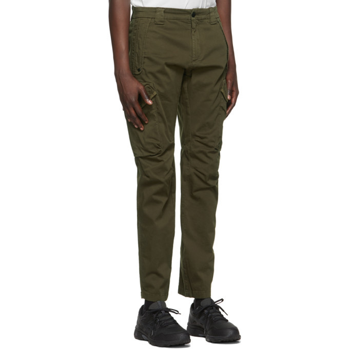 Green Stretch Sateen Garment-Dyed Utility Cargo Pants Ssense Uomo Abbigliamento Pantaloni e jeans Pantaloni Pantaloni cargo 