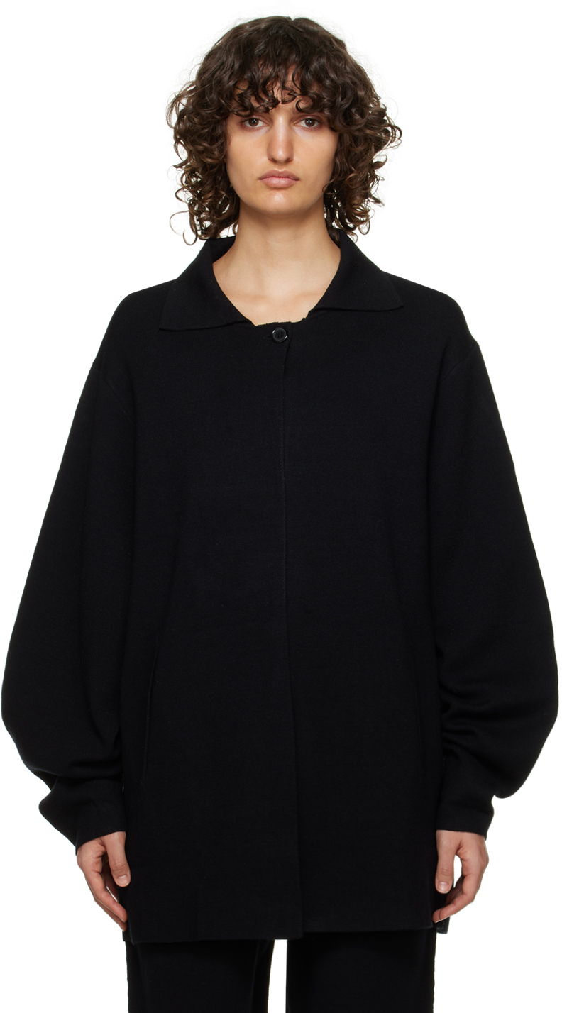 Deiji Studios Black 'The Button' Cardigan Deiji Studios