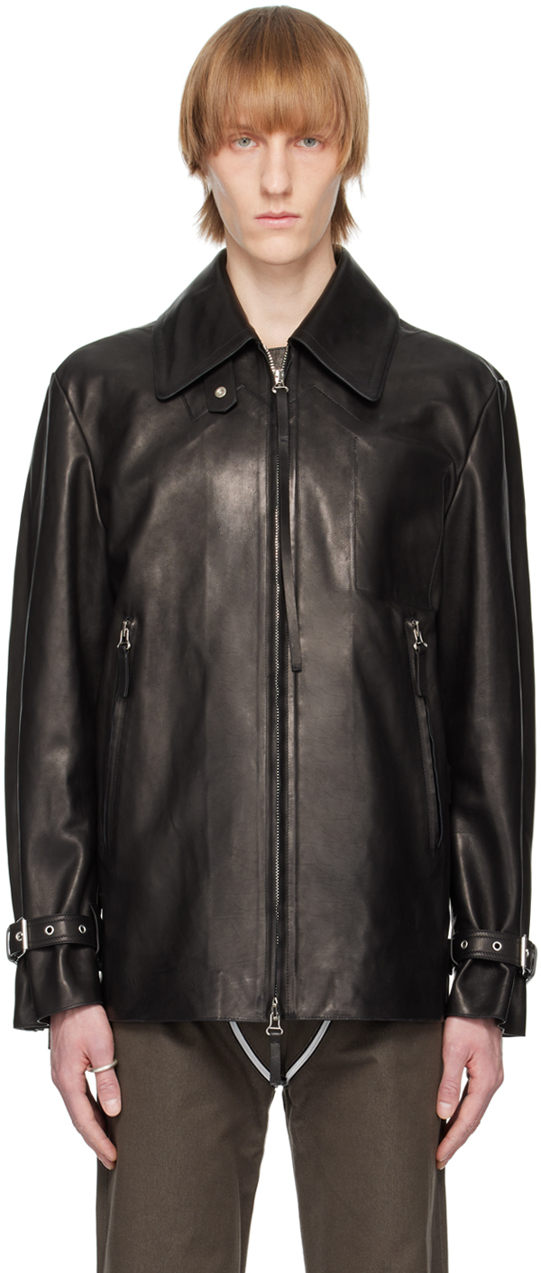 At.Kollektive Black Kostas Murkudis Edition Leather Jacket At.Kollektive