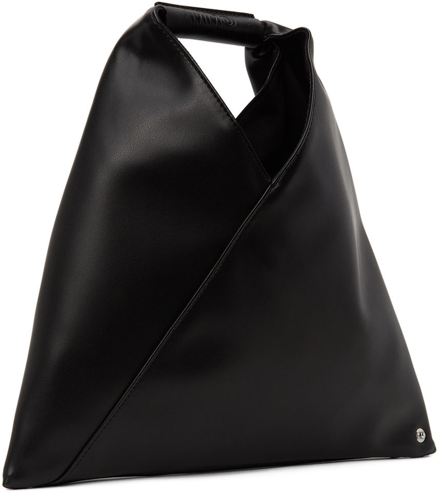 MM6 Maison Margiela SSENSE Exclusive Black Nano Faux-Leather Triangle ...