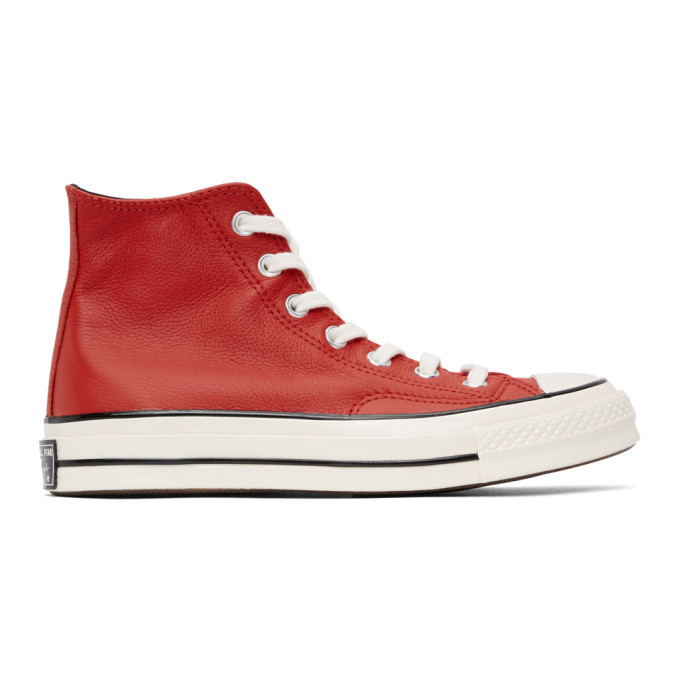 converse red leather