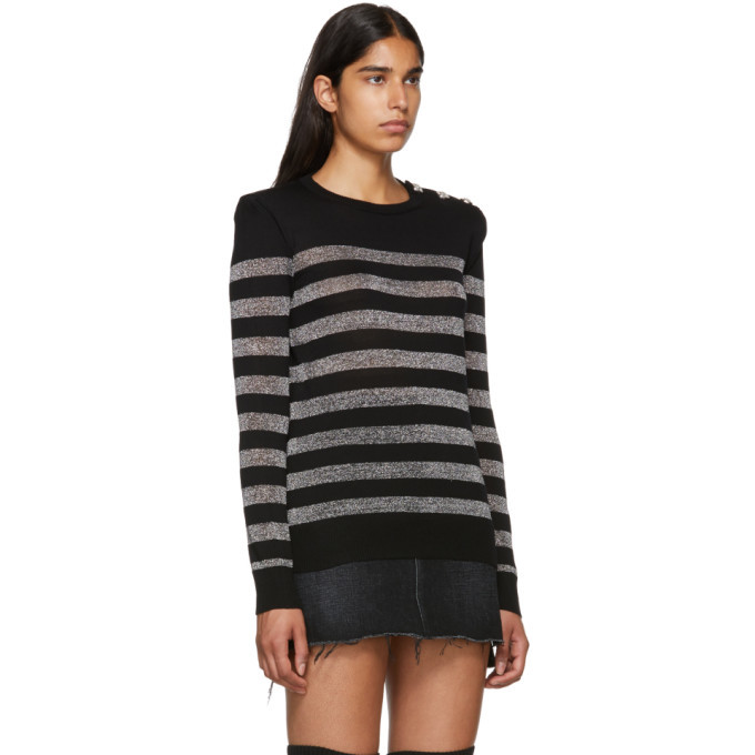 balmain striped sweater