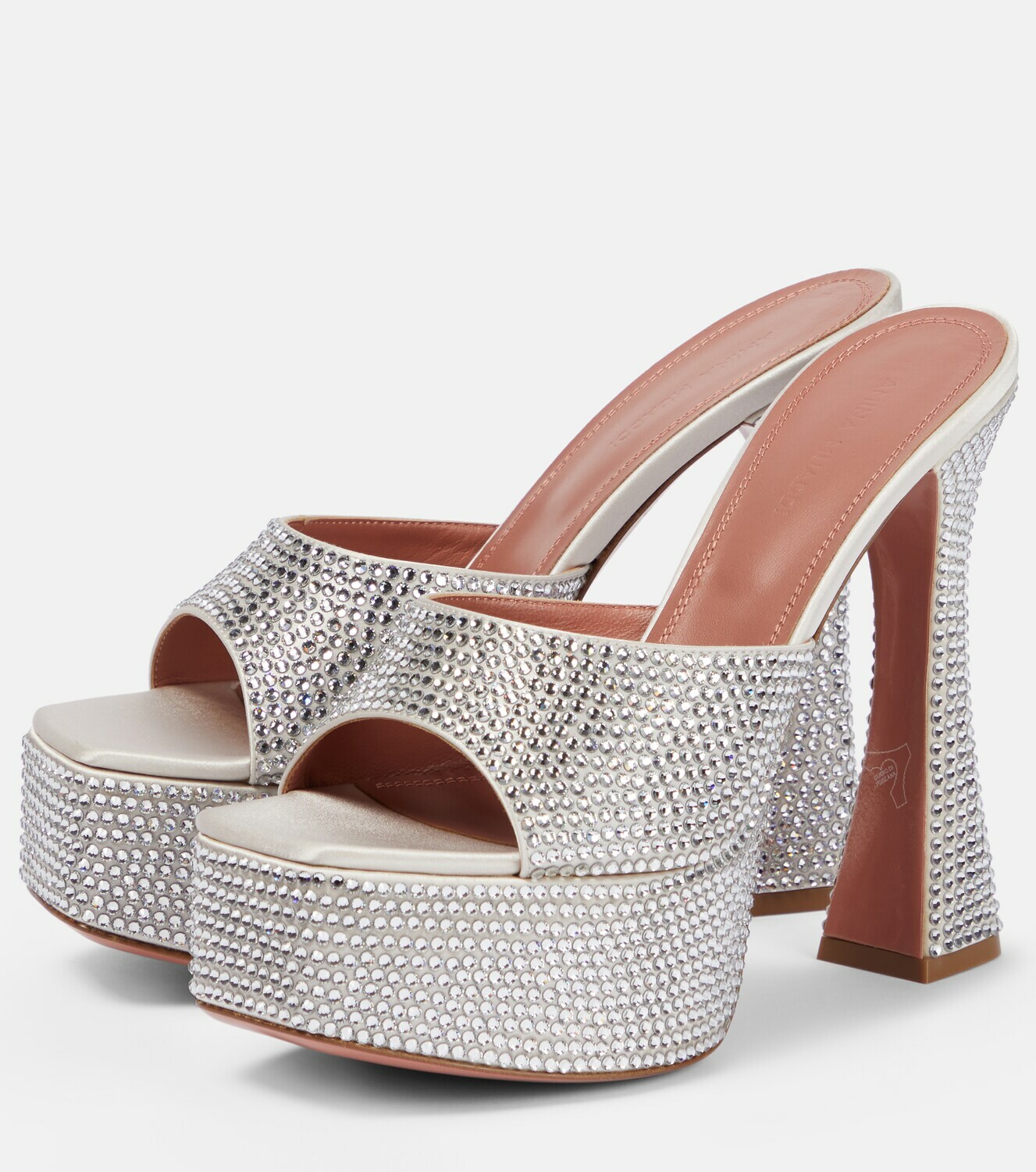 Amina Muaddi - Dalida embellished platform mules Amina Muaddi