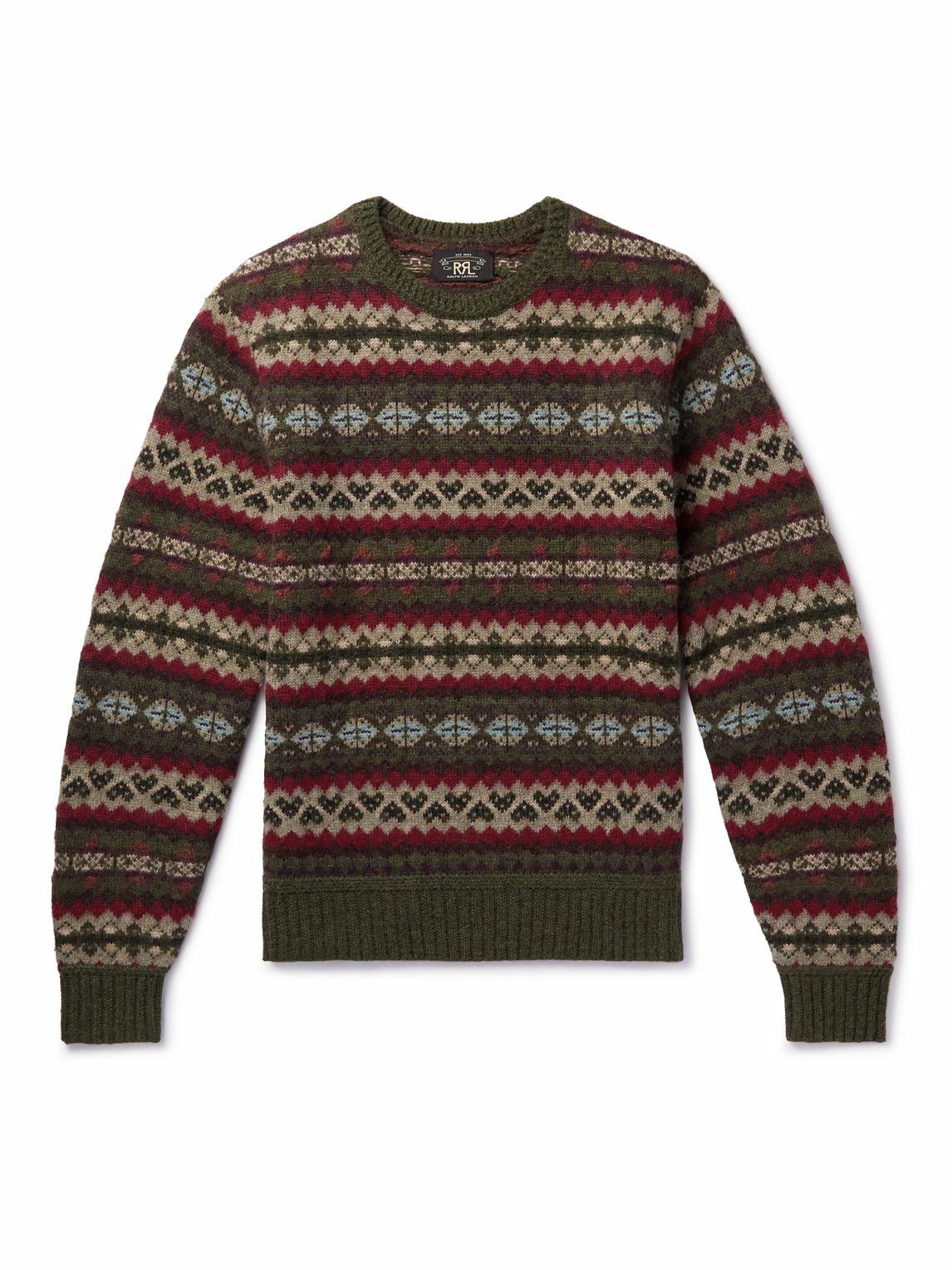 RRL - Fair Isle Wool and Alpaca-Blend Sweater - Brown RRL