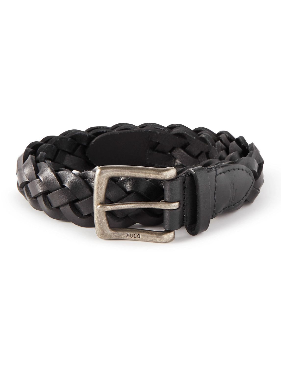 Polo Ralph Lauren - 3cm Braided Leather Belt - Black