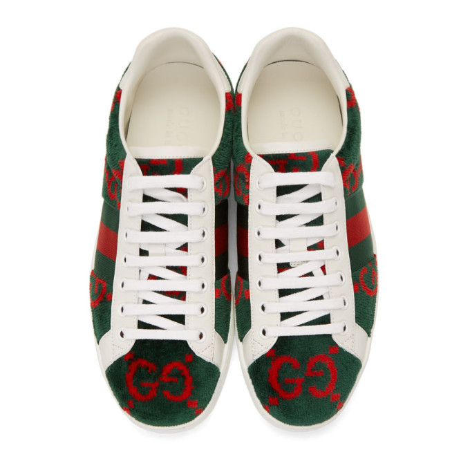 green velvet gucci shoes