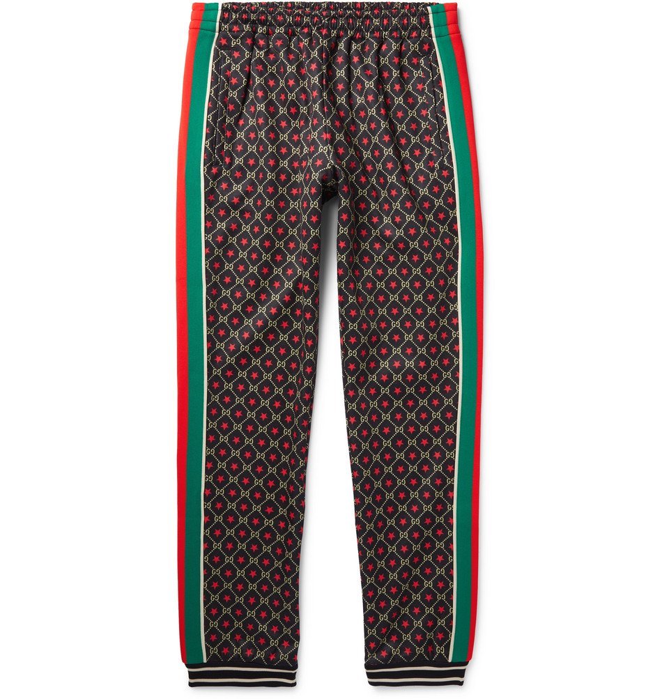 gucci jersey track pants