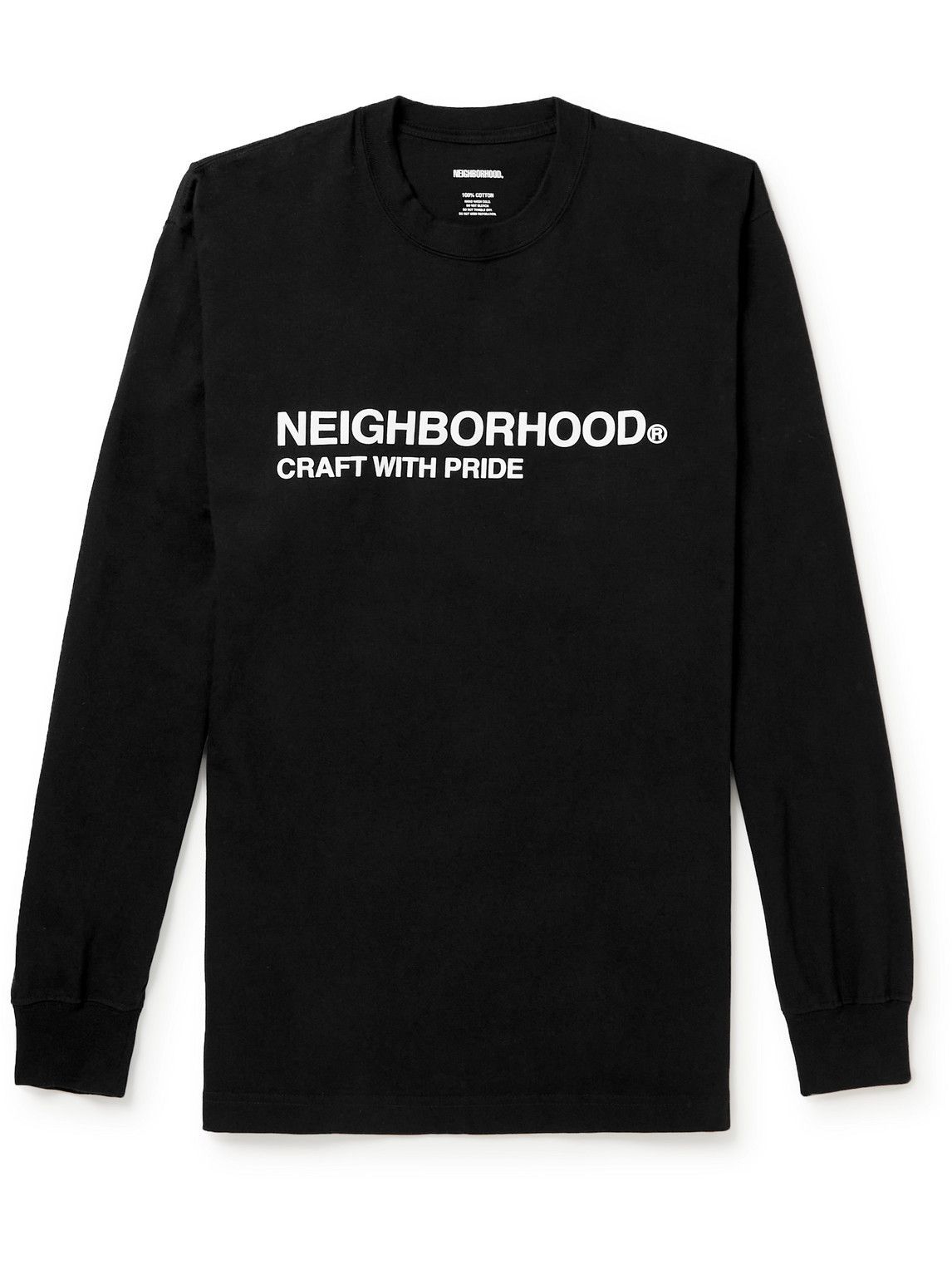 Neighborhood - Logo-Print Cotton-Jersey T-Shirt - Black Neighborhood