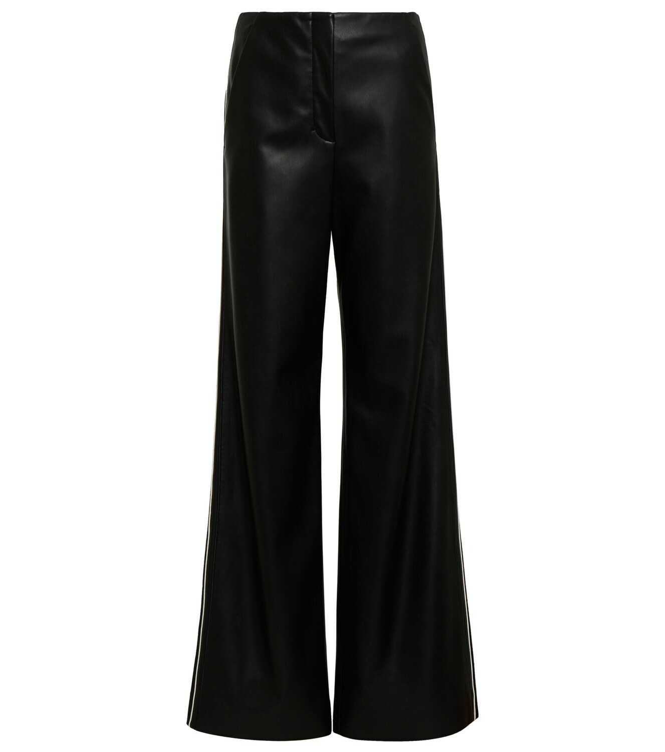 Dorothee Schumacher - Buttoned Up high-rise wide-leg leather pants ...