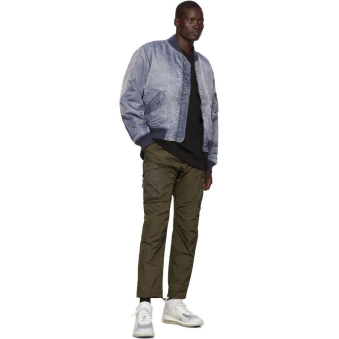 John Elliott Blue Nicasio Bogota Bomber Jacket John Elliott