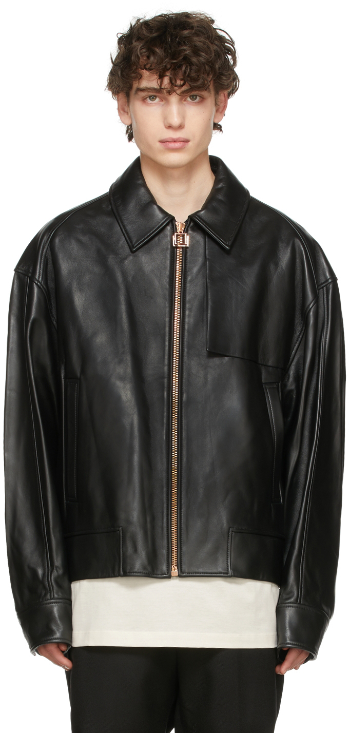 Wooyoungmi Black Zip Lambskin Jacket Wooyoungmi