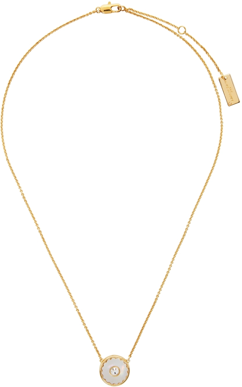 Marc Jacobs Gold 'The Medallion' Mother of Pearl Necklace Marc Jacobs