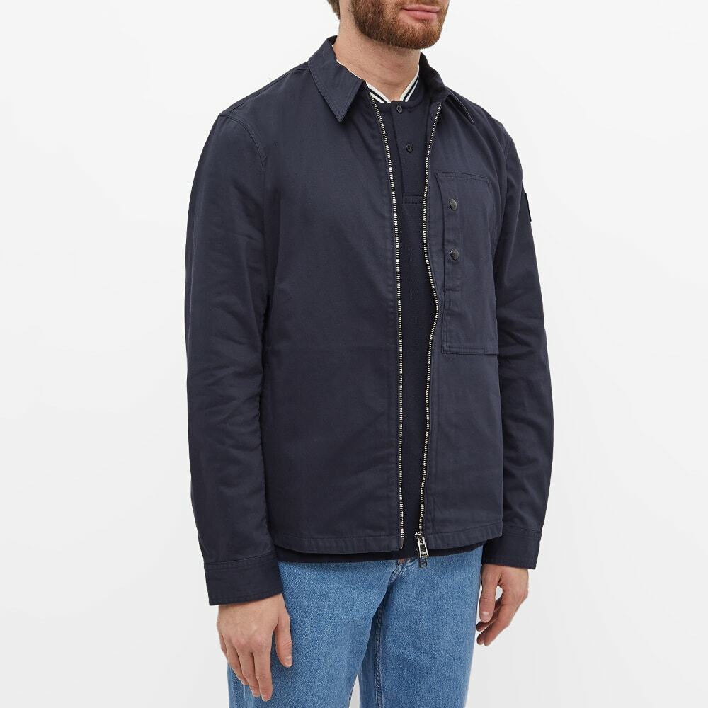 Belstaff Men's Slant Overshirt In Dark Ink Belstaff