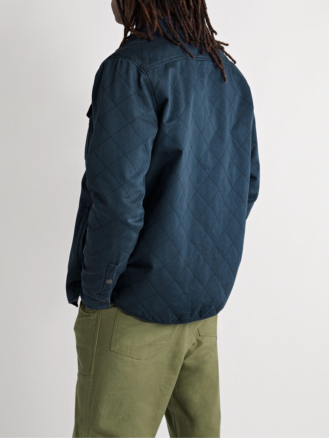 Faherty Reversible Jacket Faherty - Bondi Reversible Organic Cotton Jacket - Blue Faherty