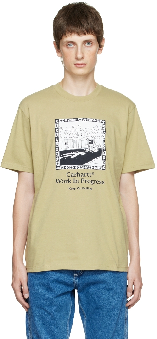 Carhartt Work In Progress Khaki Steamroller T-Shirt Carhartt WIP