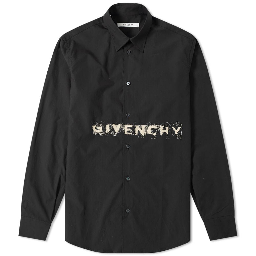 Givenchy Faded Logo Poplin Shirt Givenchy