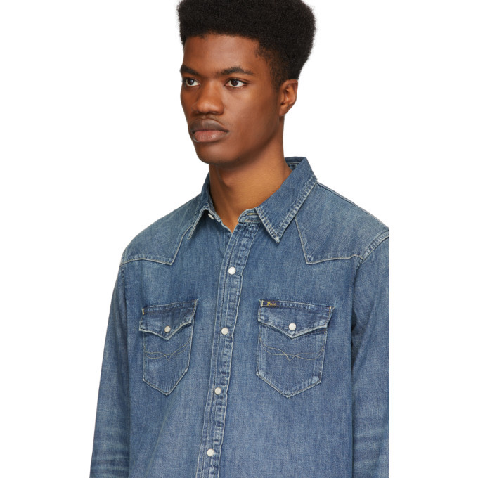 Polo Ralph Lauren Blue Denim Western 