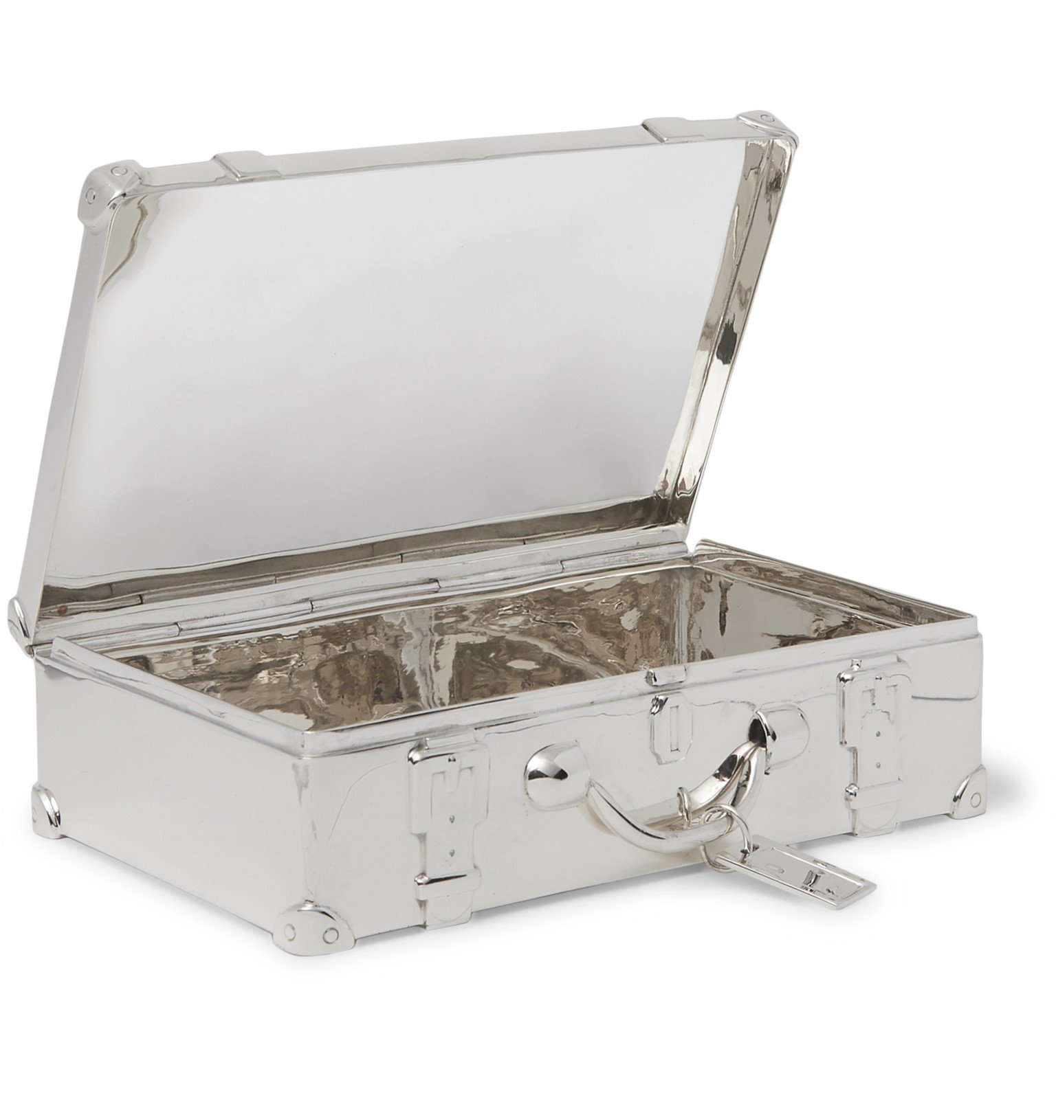 Asprey Suitcase Sterling Silver Trinket Box Silver Asprey