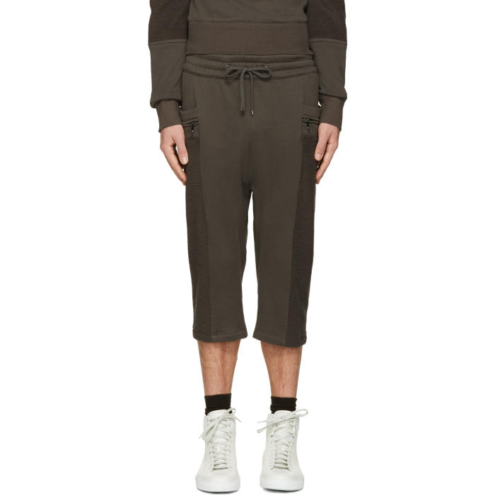 Helmut Lang Green Side Pocket Track Shorts Helmut Lang