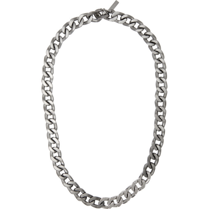 Maison Margiela Silver Curb Chain Necklace Maison Margiela