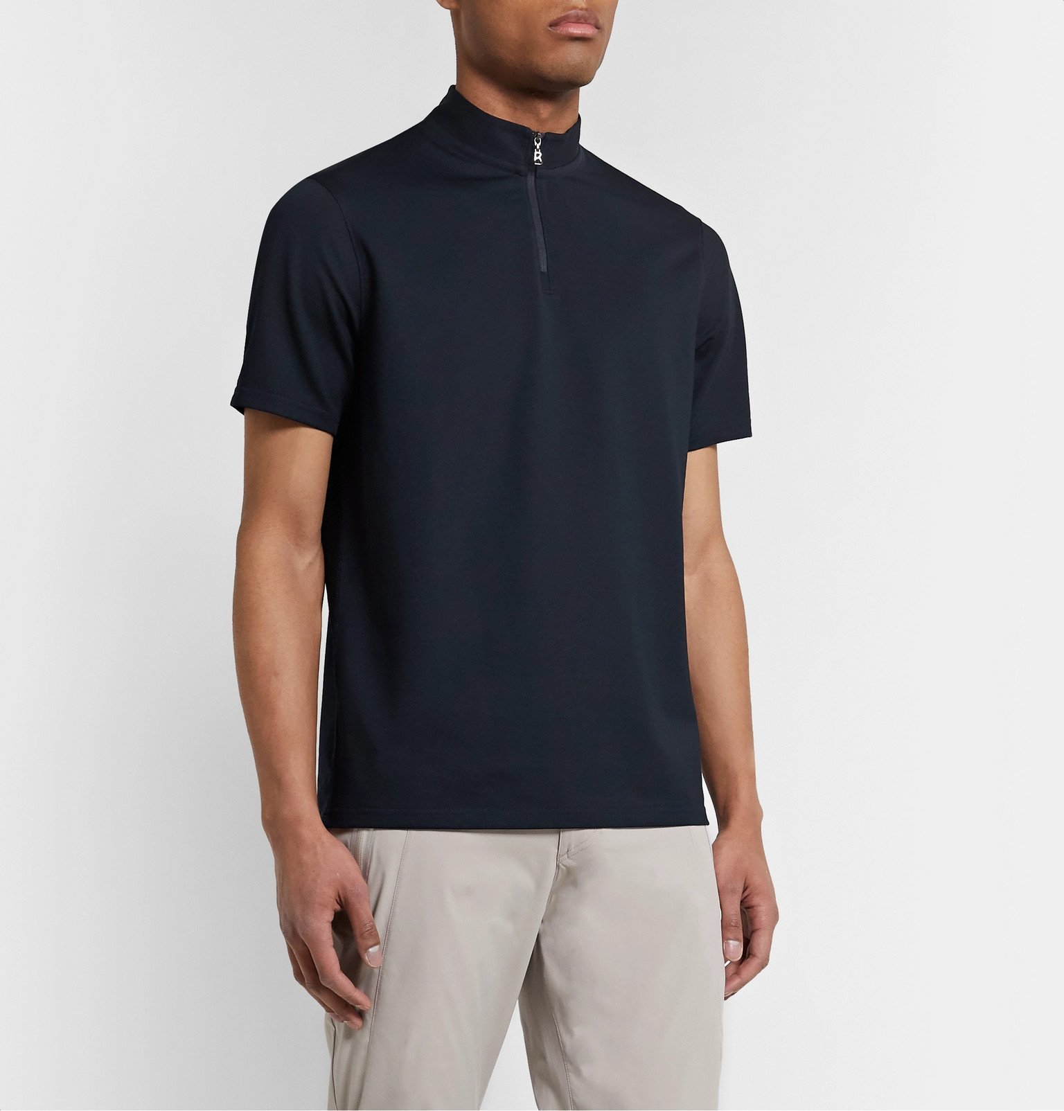 Half-Zip Golf Polo Shirt - Blue Bogner