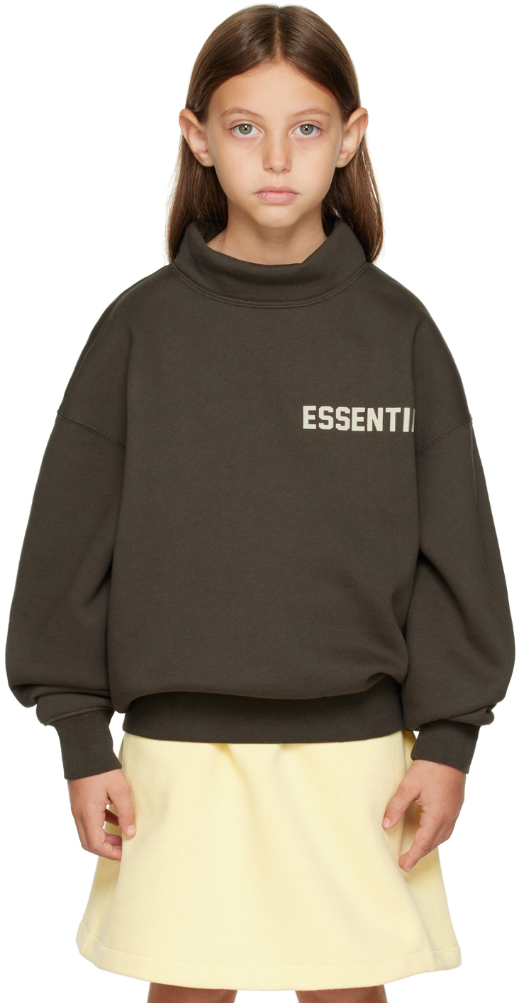 Essentials Kids Gray Mock Neck Sweatshirt Essentials