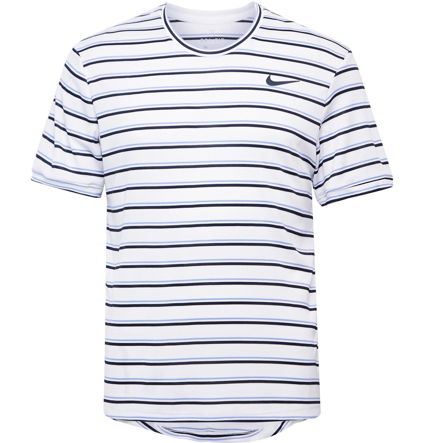 Nike Tennis - NikeCourt Striped Dri-FIT Tennis T-Shirt - White 