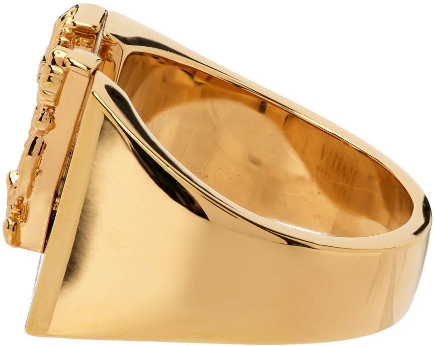 Versace Gold Barocco V Ring Versace