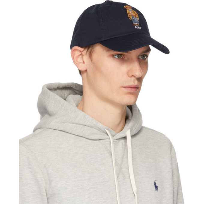 polo bear cotton chino cap