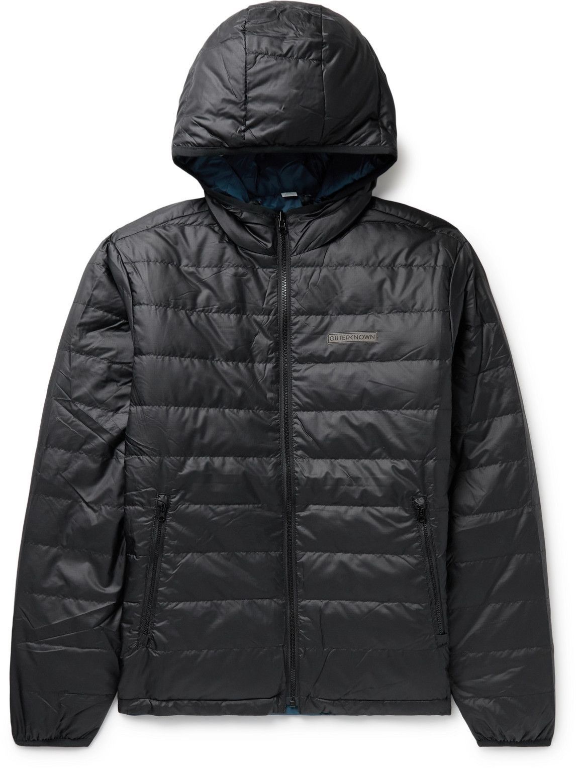 Outerknown - Reversible Quilted Ripstop Down Hooded Jacket - Black ...
