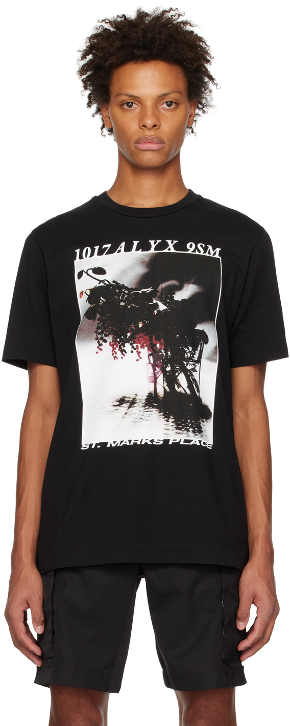 Photo: 1017 ALYX 9SM Black Icon Flower T-Shirt