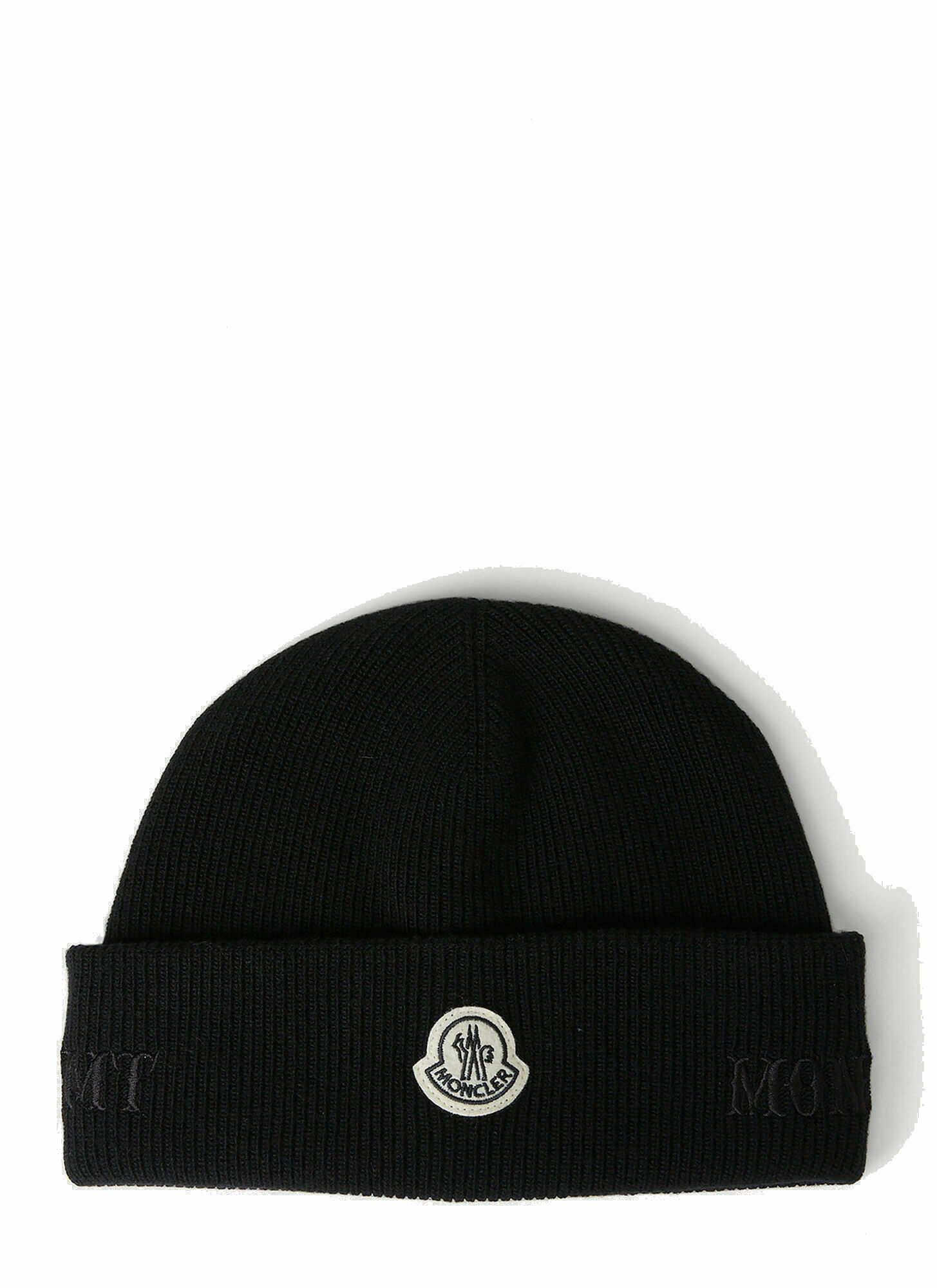 Photo: Logo Embroidery Beanie Hat in Black