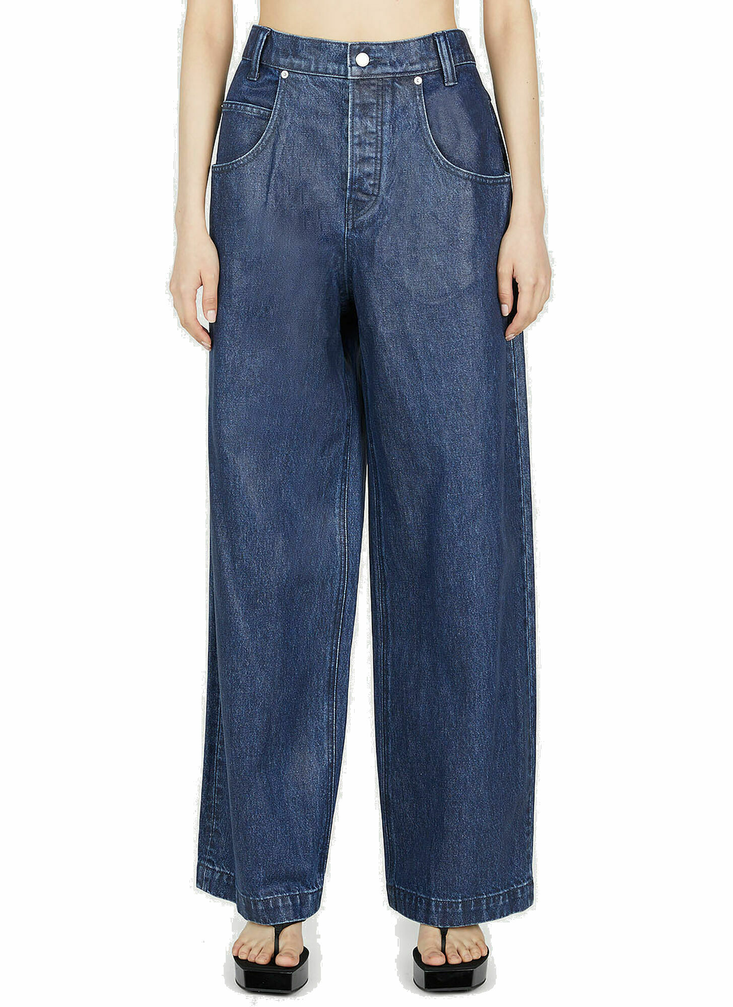 Alexander Wang - Wide Leg Jeans in Blue Alexander Wang