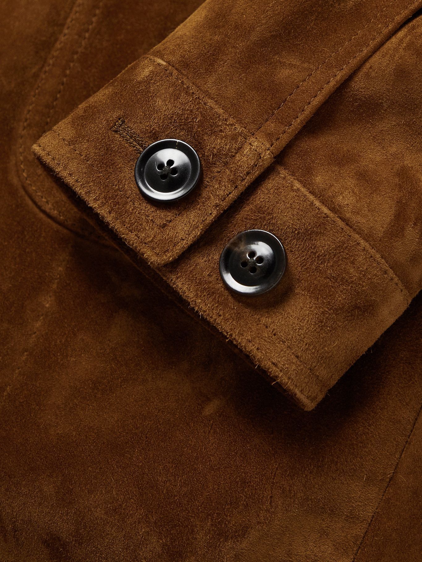TOM FORD - Suede Field Jacket - Brown 