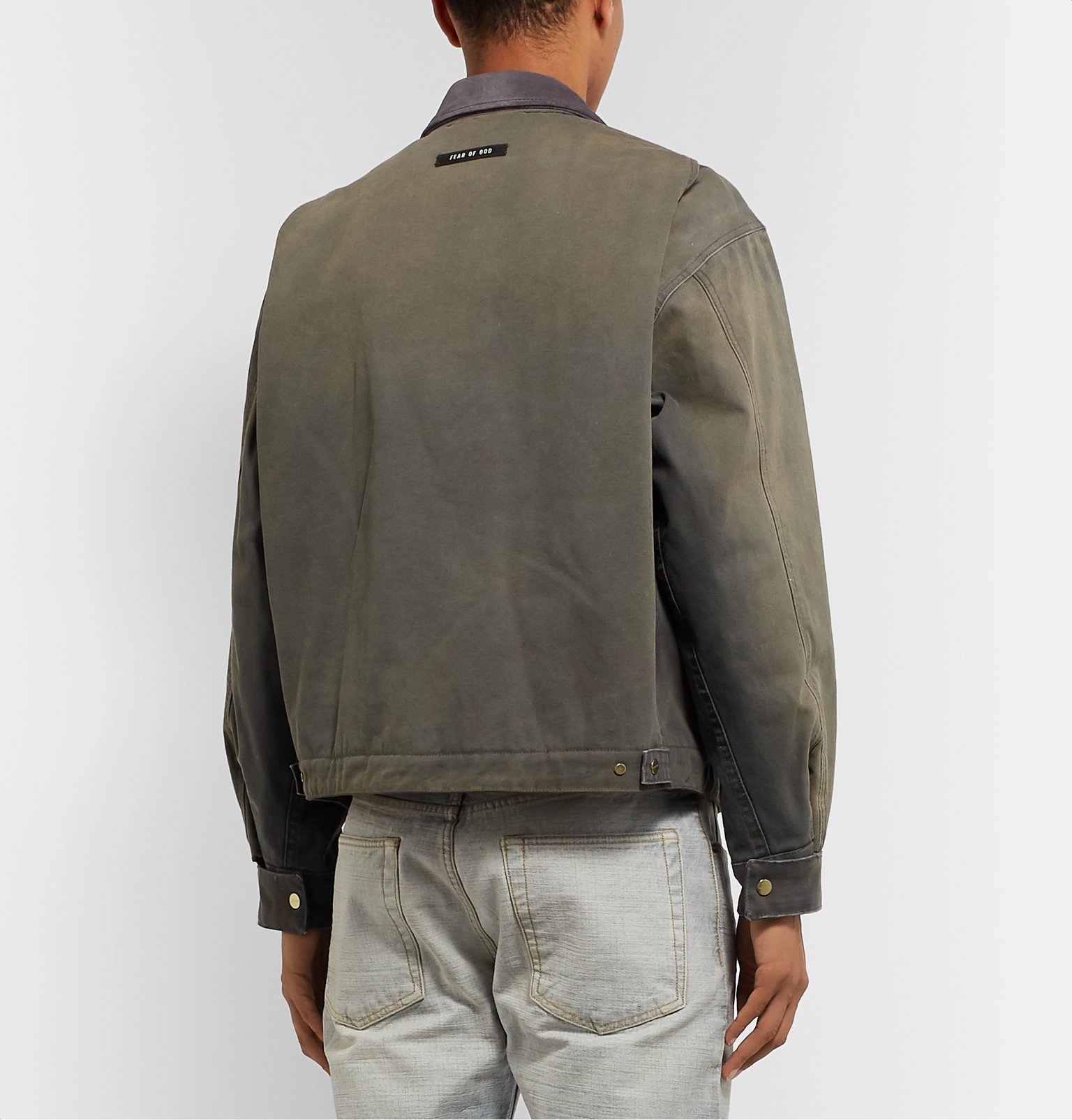 fear of god canvas work jacket