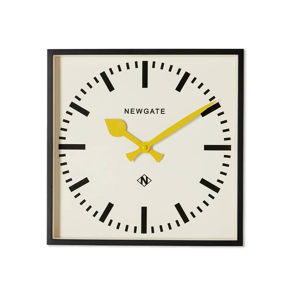 Newgate Clocks Number Five Railway Wall Clock in Yellow Newgate Clocks