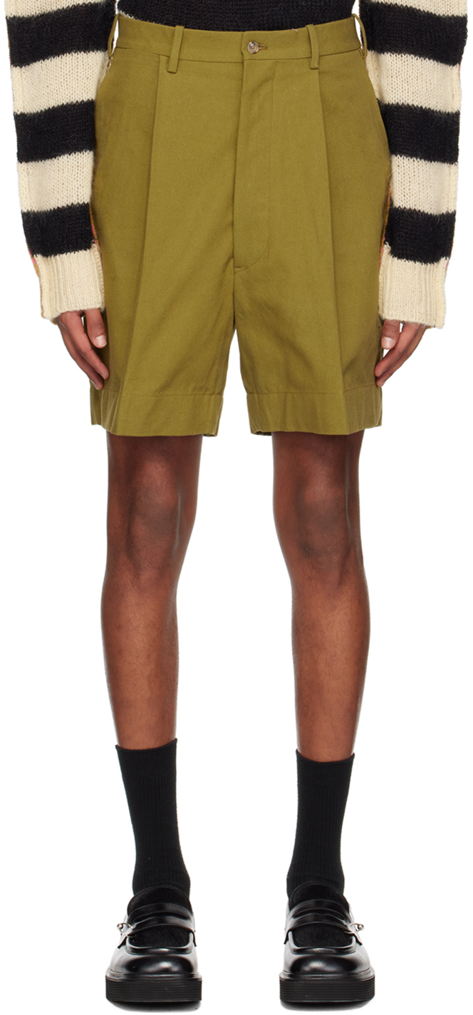 Connor McKnight Khaki Pleated Shorts
