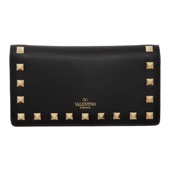 valentino black wallet