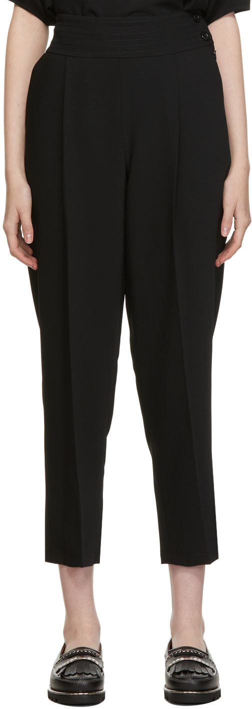 See by Chloé Black Pleated Trousers See by Chloe