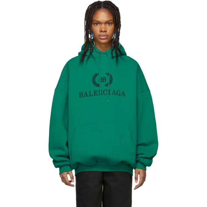 green balenciaga hoodie