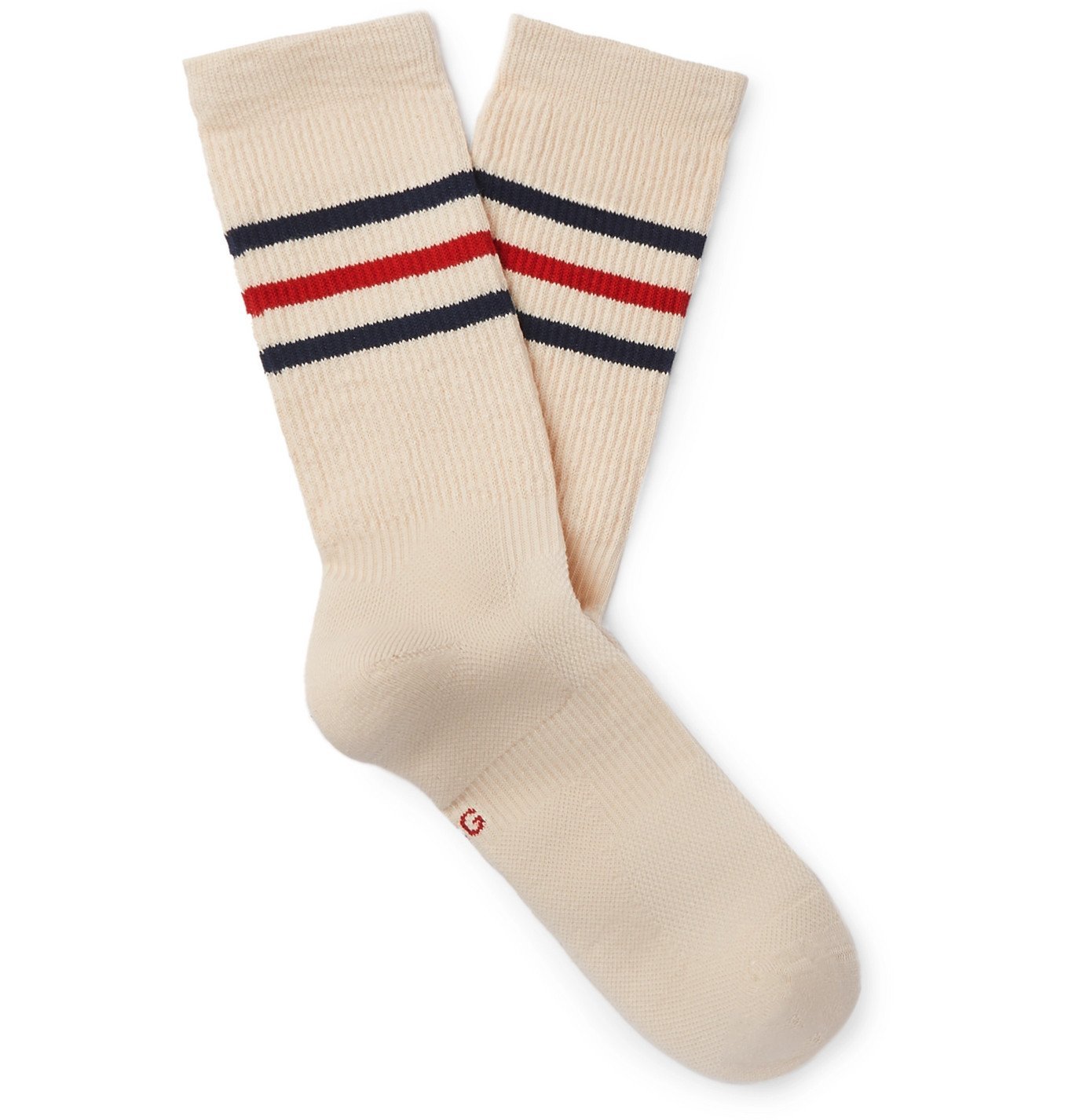 Gucci - Striped Cotton-Blend Socks - White Gucci