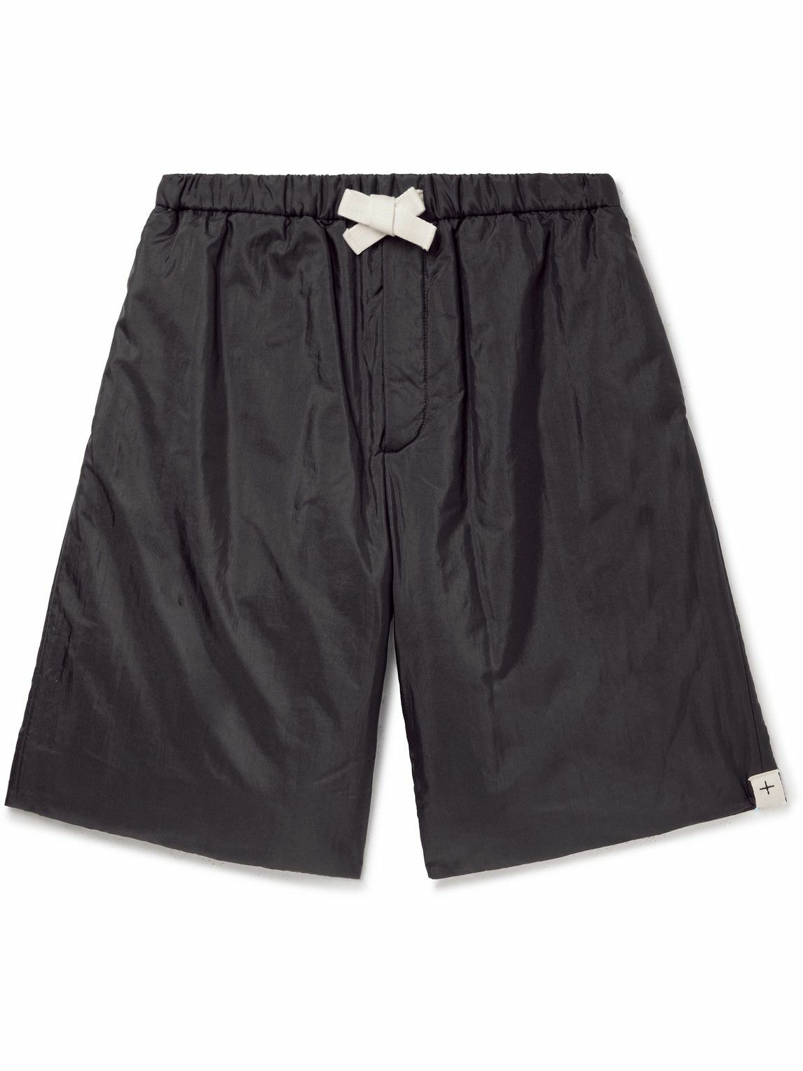 Photo: Jil Sander - Wide-Leg Shell Drawstring Shorts - Black