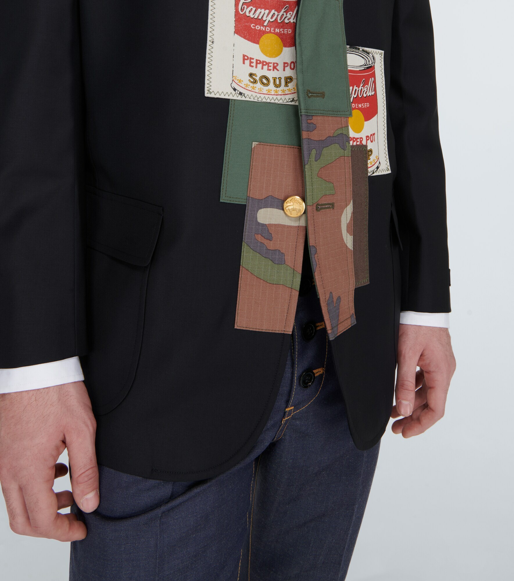 Junya Watanabe x Brooks Brothers appliquéd wool blazer Junya Watanabe