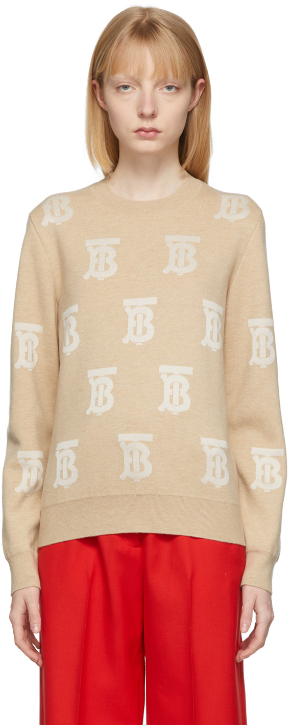 Burberry Beige Wool Saskia Sweater Burberry