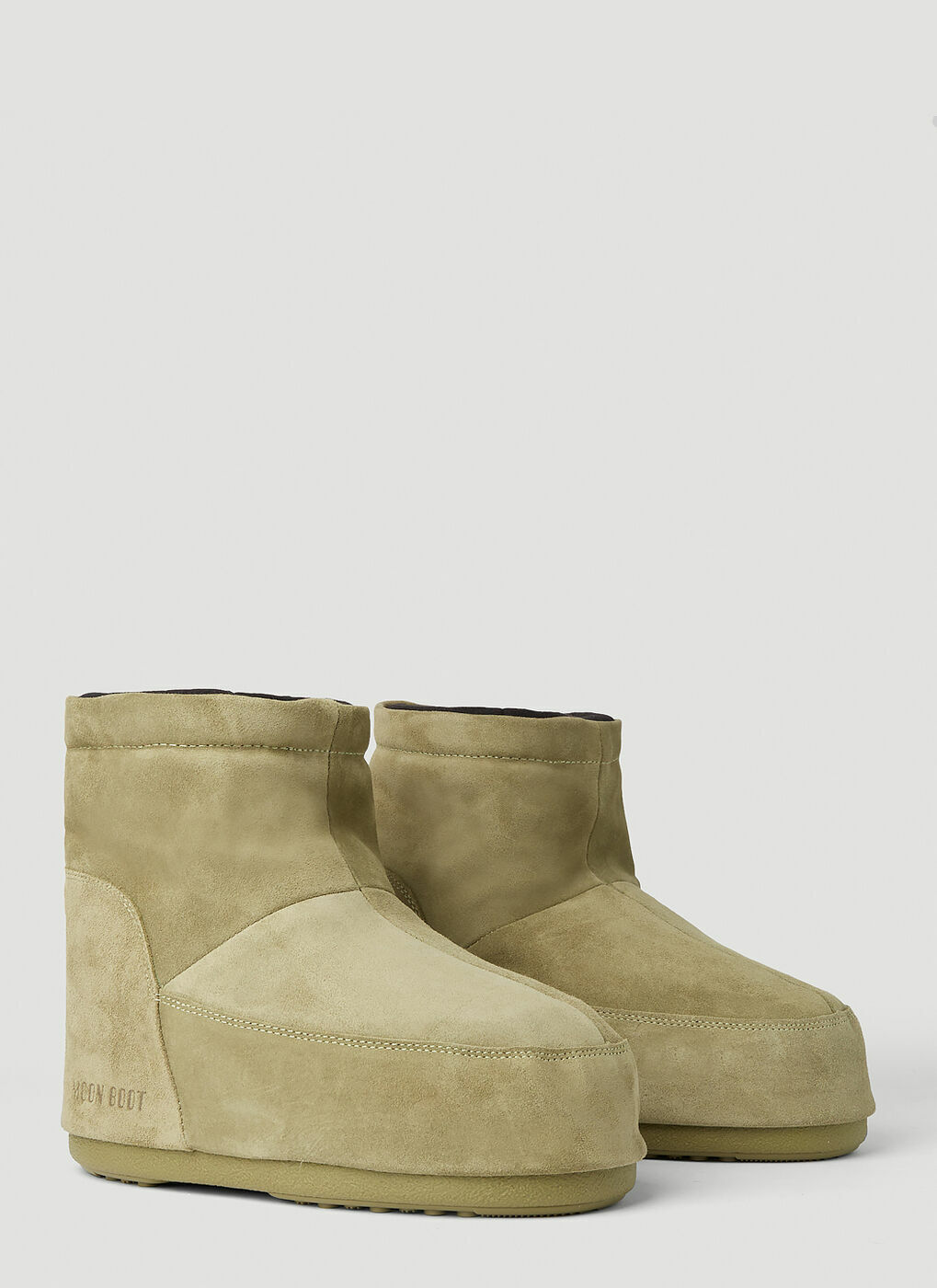 Moon Boot - No Lace Boots in Khaki Moon Boot