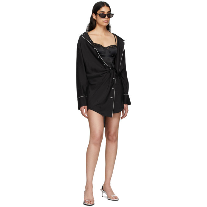 alexander wang falling twist shirt dress