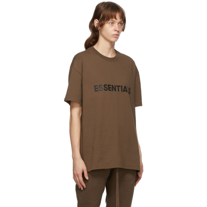 essentials brown t shirt